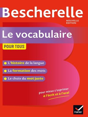 cover image of Bescherelle Le vocabulaire pour tous